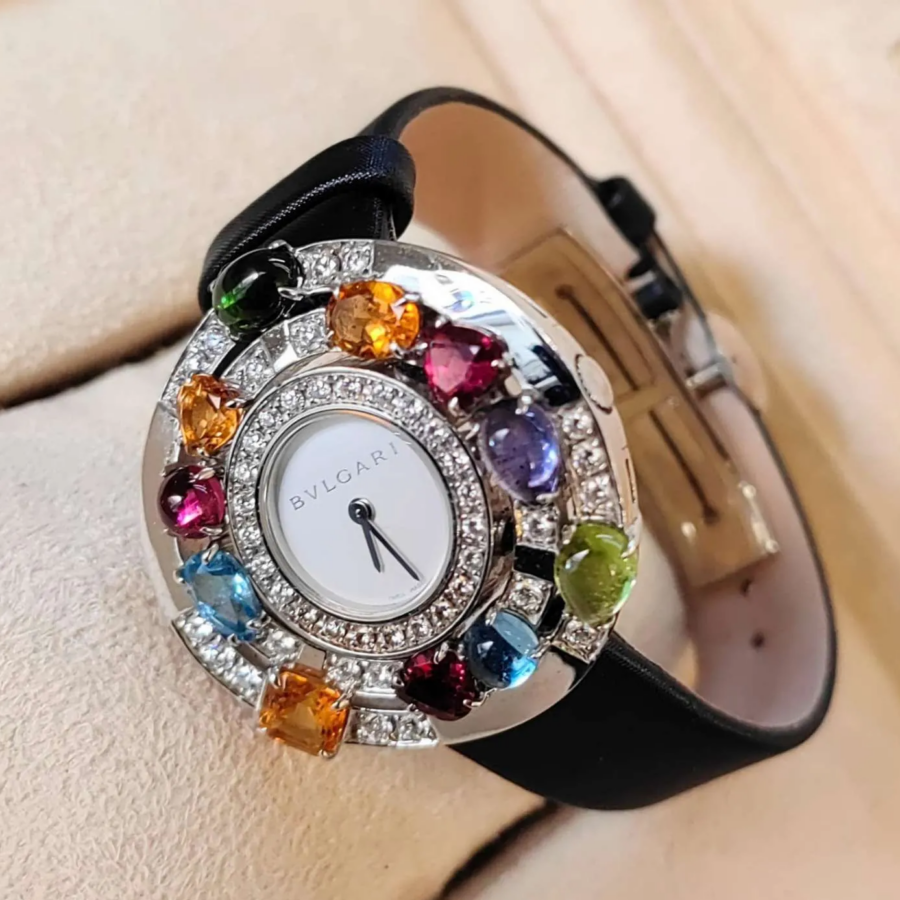 Bvlgari Ref. AEW36D1CWL оригинальные золотые часы с бриллиантами-30