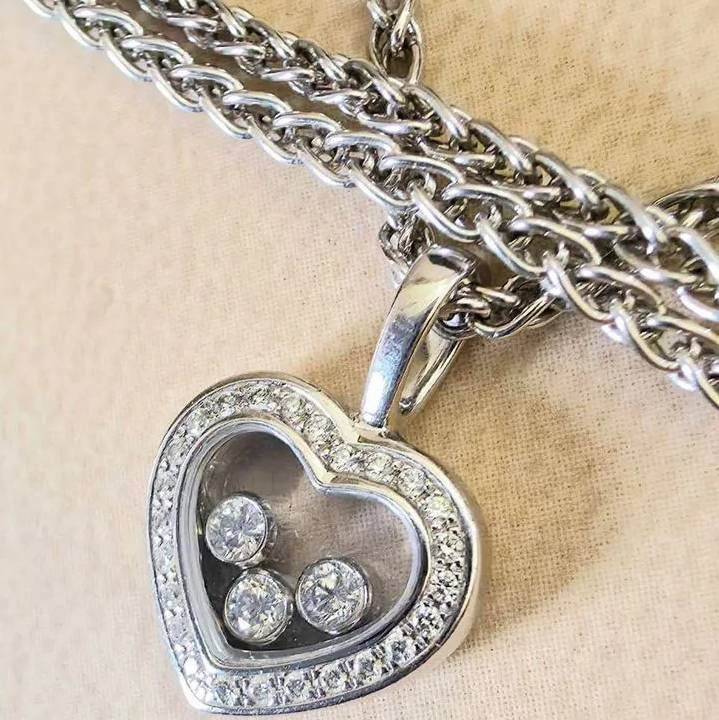 Chopard золотая подвеска с бриллиантами оригинал-3