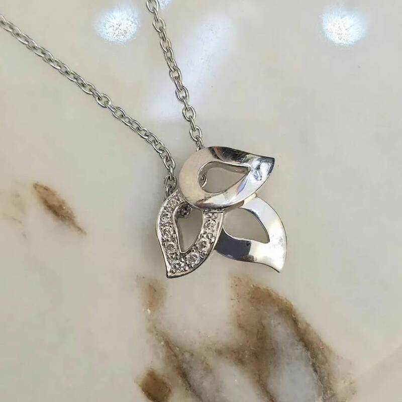 Piaget золотая подвеска с бриллиантами-1