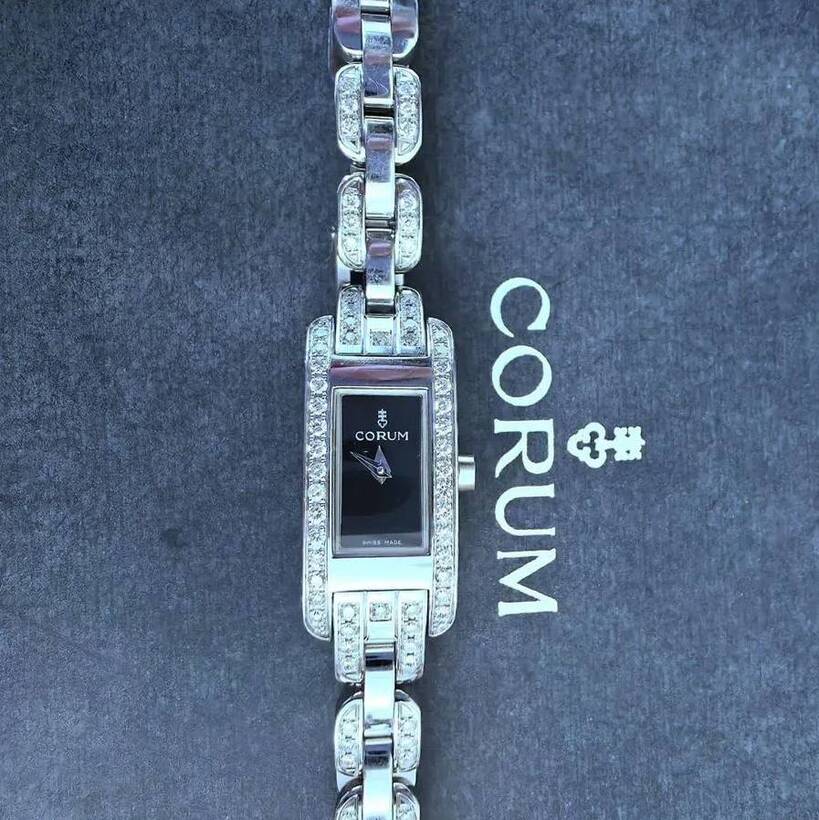 Corum женские часы с бриллиантами-2